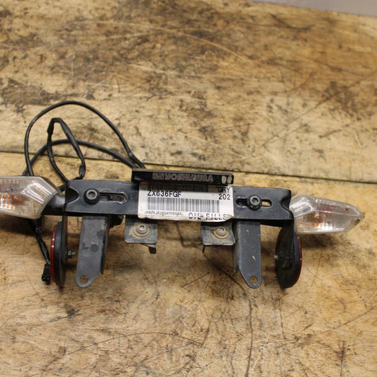 13-18 KAWASAKI NINJA ZX6R FENDER ELIMINATOR LICENSE PLATE BRACK / SIGNALS  BB349