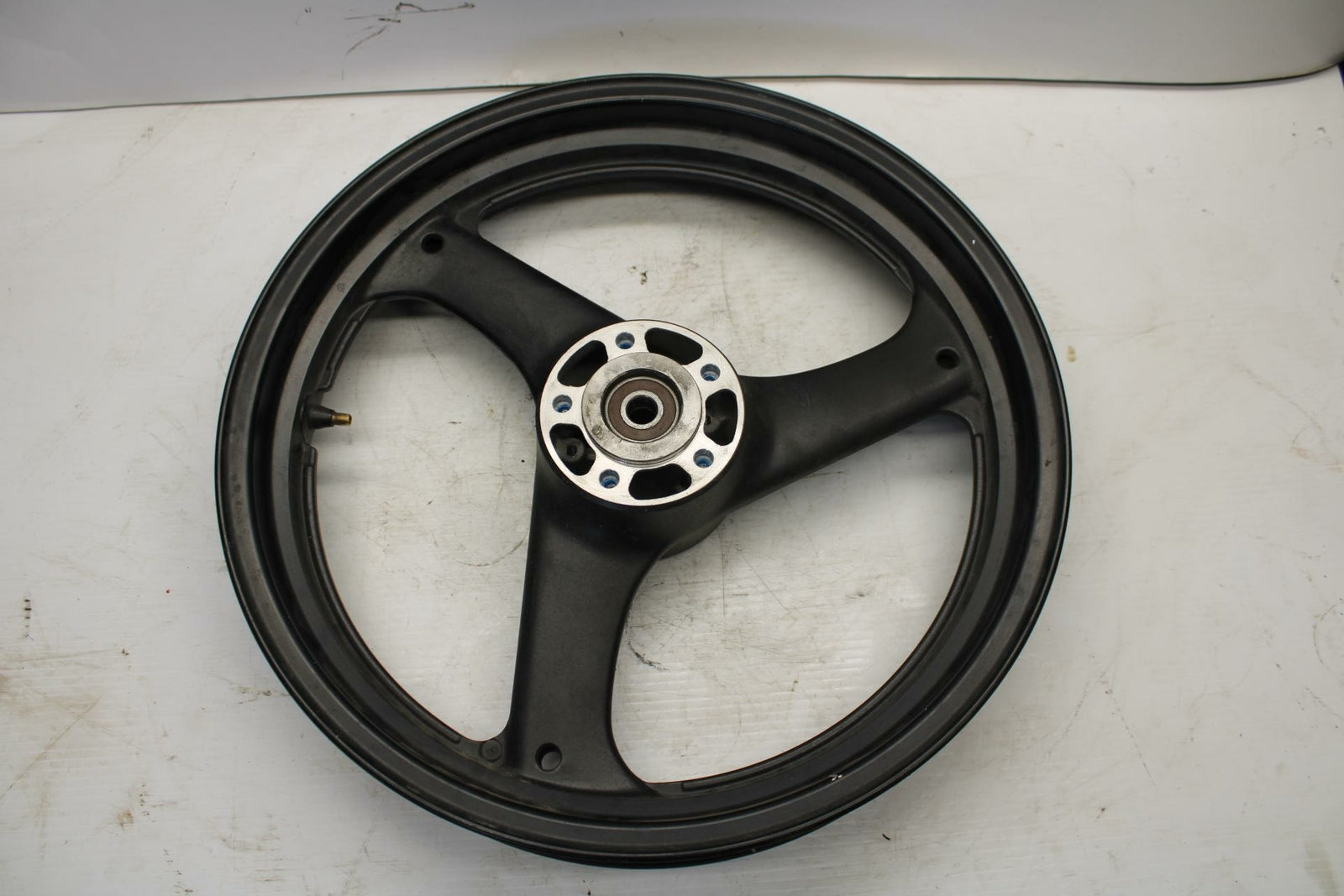 04-09 SUZUKI GS500F FRONT WHEEL RIM W TIRE 54111-34C01-291 55110-01D10 BB261