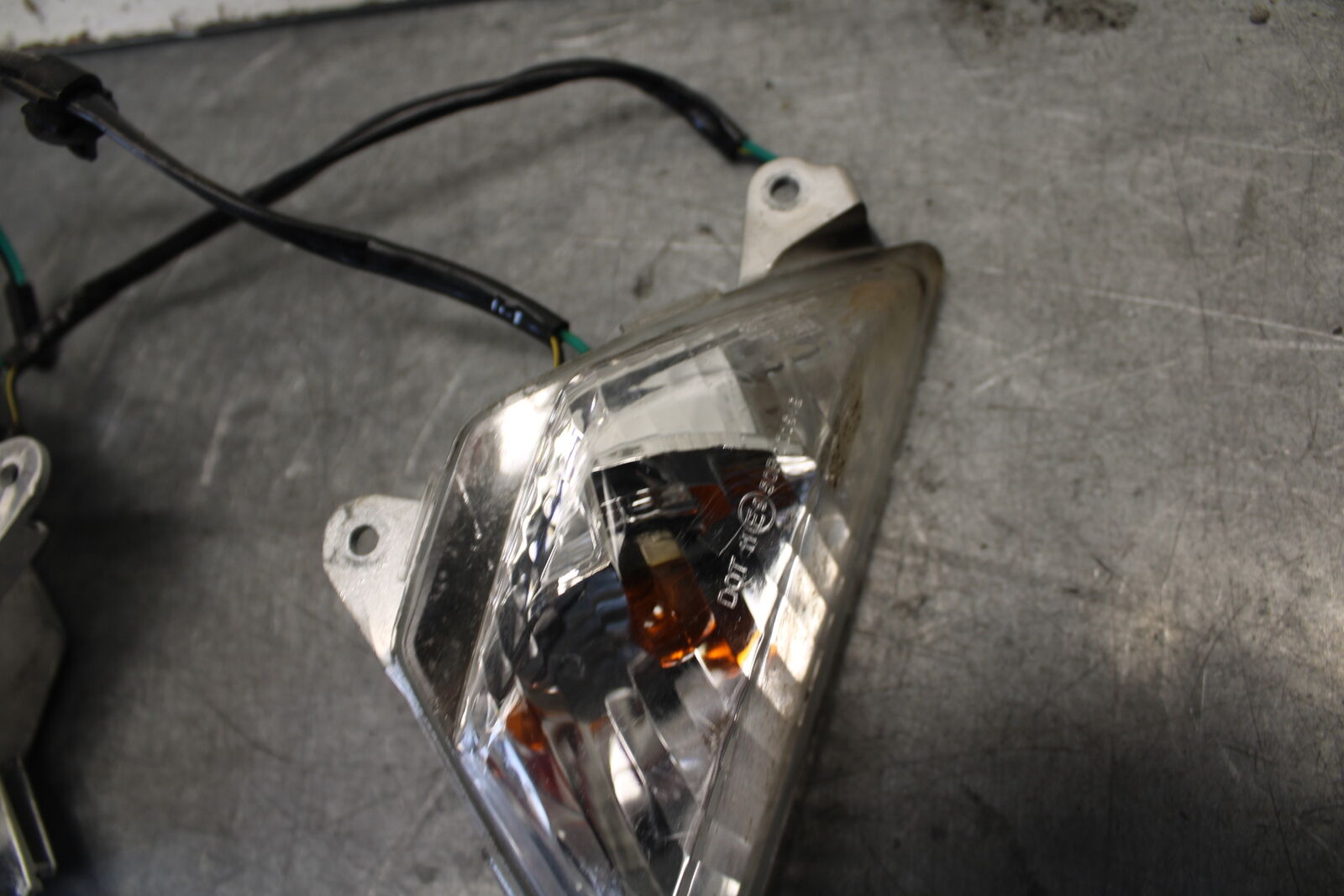 13-18 KAWASAKI NINJA ZX6R FRONT LEFT RIGHT TURN SIGNALS LIGHT INDICATORS BB682