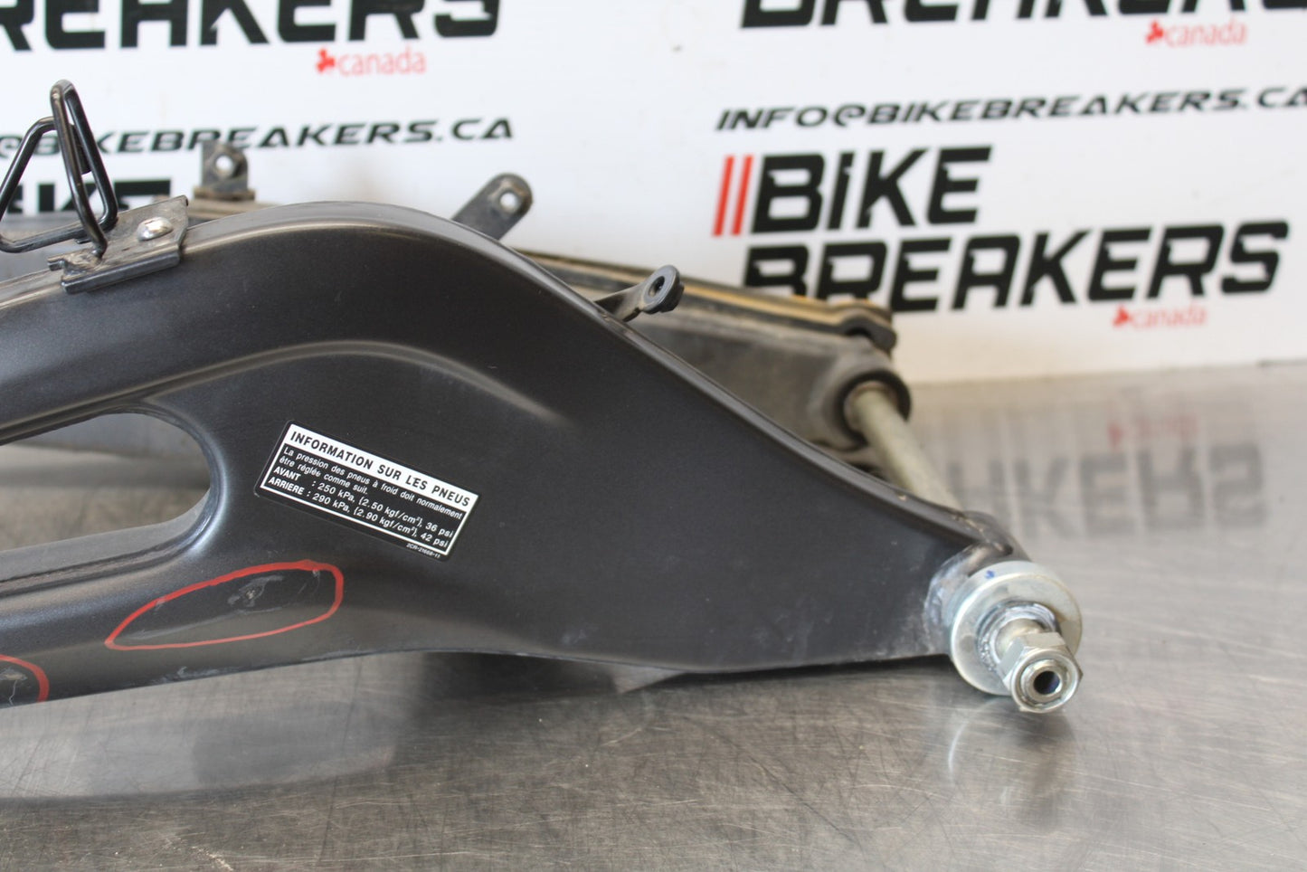 22-25 YAMAHA YZF R7 REAR SWINGARM BACK SUSPENSION SWING ARM BB176