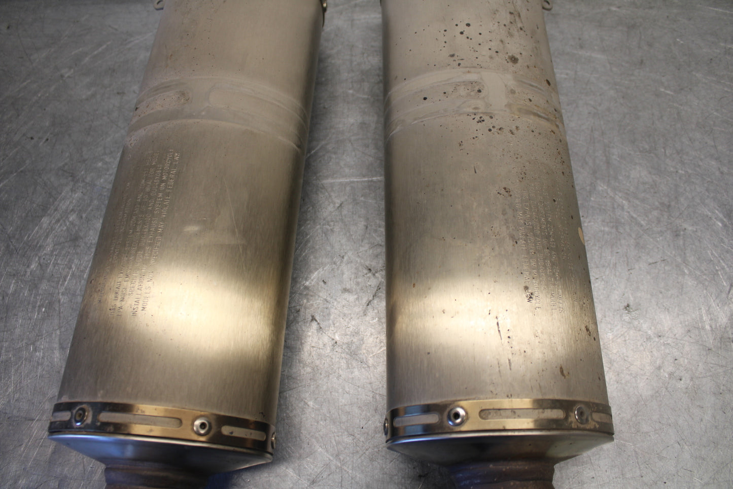 07-08 DUCATI 1098 EXHAUST PIPE MUFFLER SLIP ON CAN SILENCER BB699