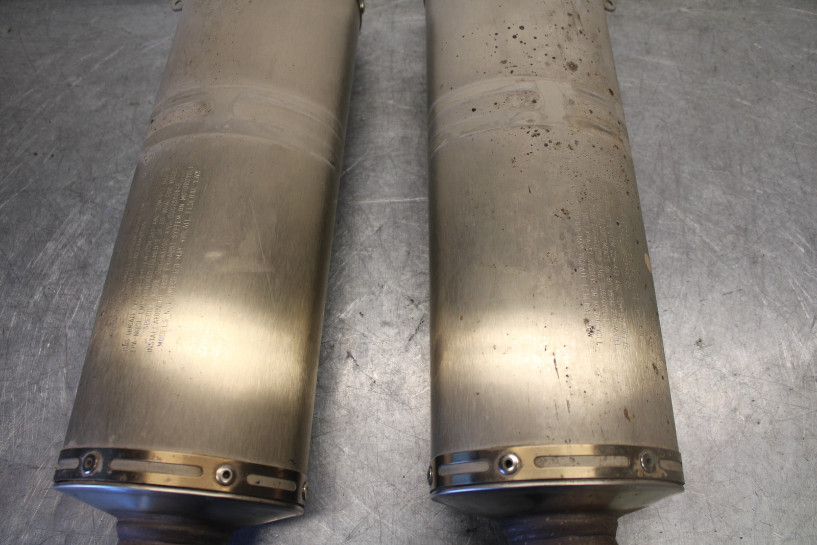 07-08 DUCATI 1098 EXHAUST PIPE MUFFLER SLIP ON CAN SILENCER BB699