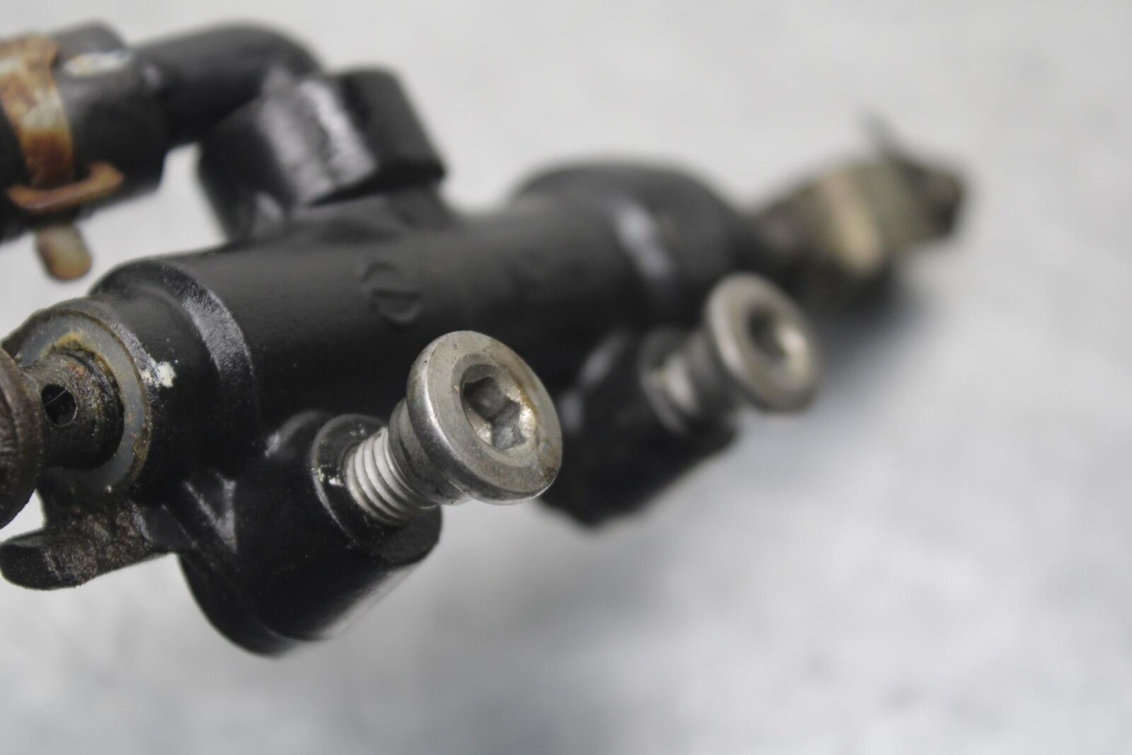 2009 Kawasaki Ninja EX250J REAR BACK BRAKE MASTER CYLINDER W RESERVOIR BB87