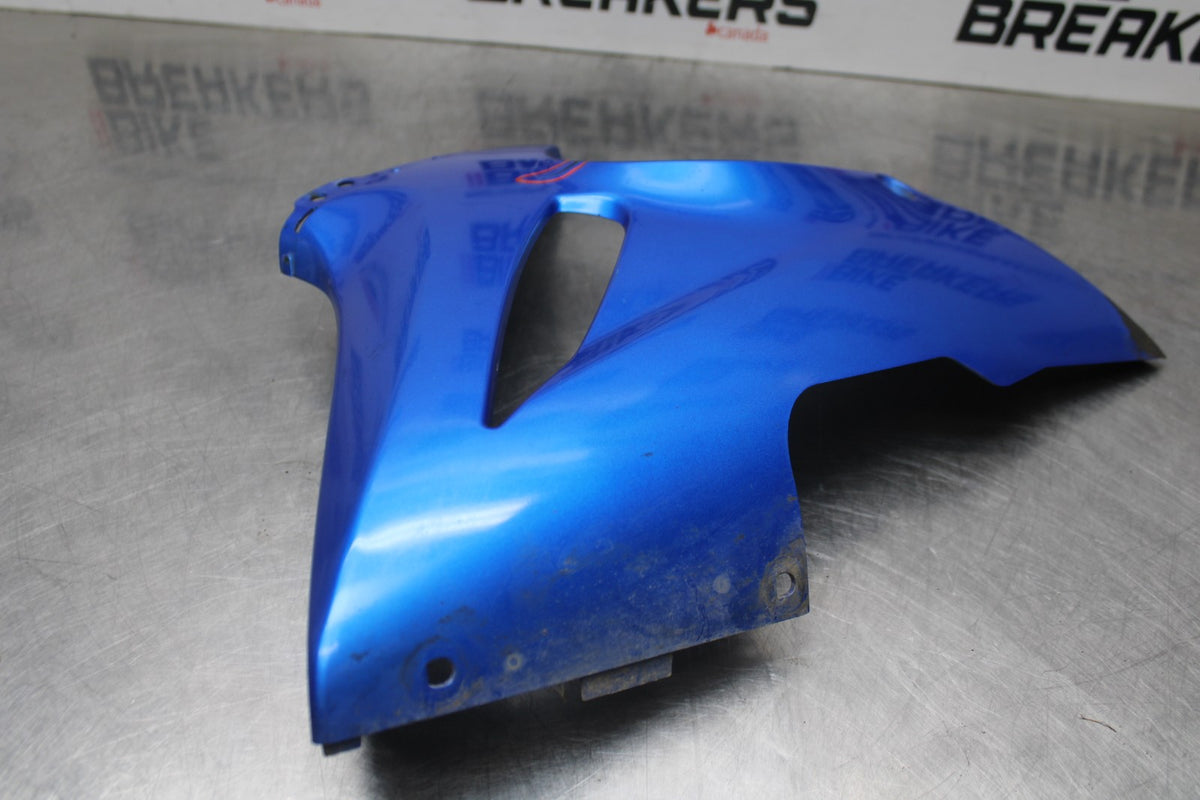 06 KAWASAKI NINJA 650 EX650 LEFT LOWER BOTTOM BELLY SIDE FAIRING COWL BB823
