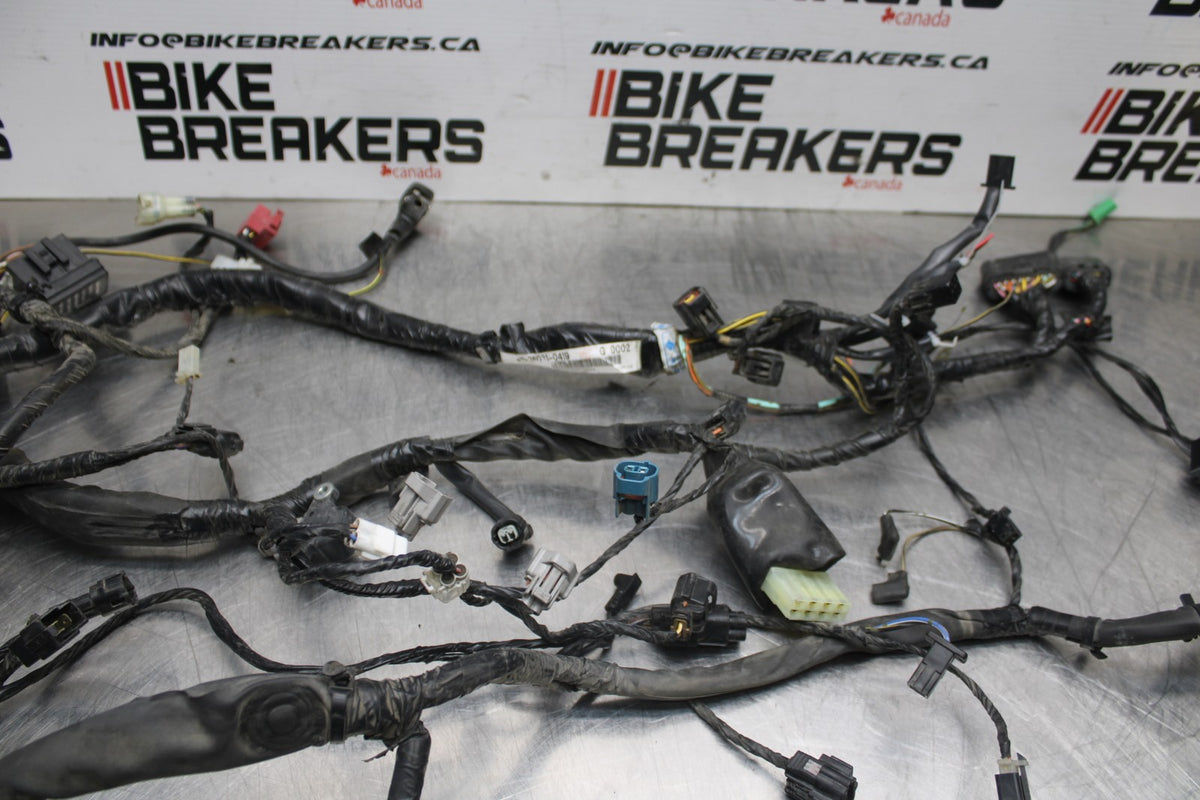08 KAWASAKI NINJA 650 EX650 MAIN ENGINE WIRING HARNESS MOTOR WIRE LOOM BB797