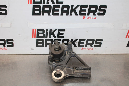 08 KAWASAKI ZX6R REAR BACK BRAKE CALIPER W MOUNT BRACKET BB896