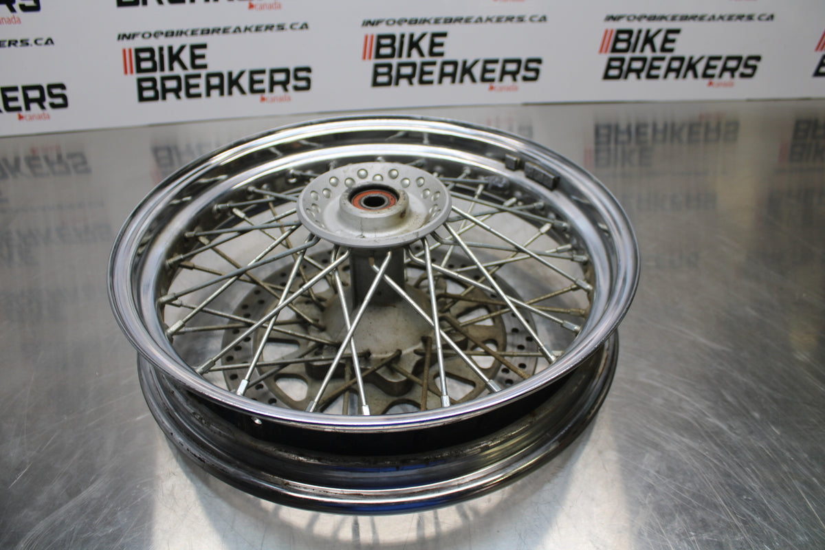 04 SUZUKI INTRUDER 800 FRONT WHEEL FRONT RIM & ROTOR BB758