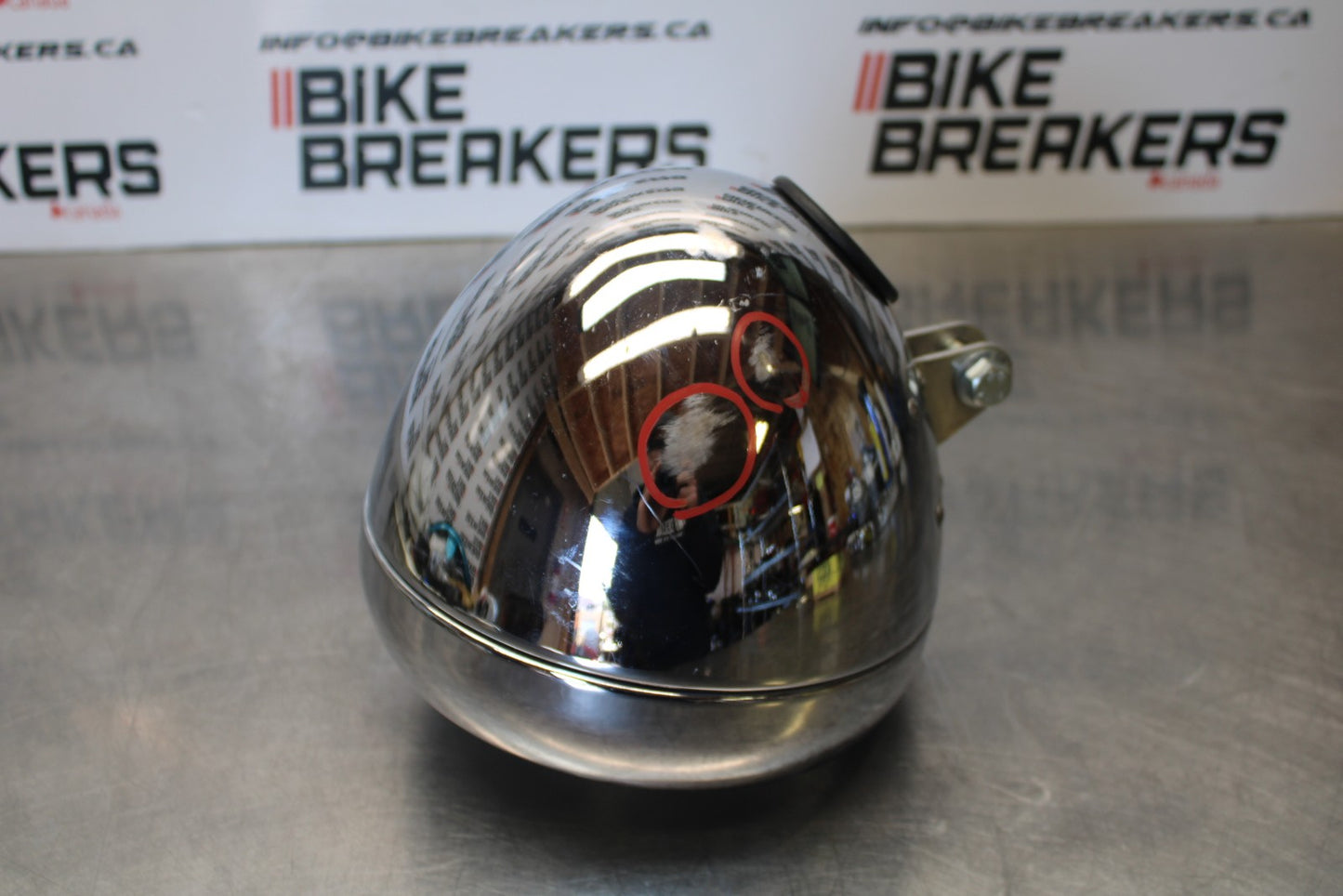 05-06 VICTORY KINGPIN DELUXE SINGLE HEADLIGHT HEAD LAMP LIGHT BB195