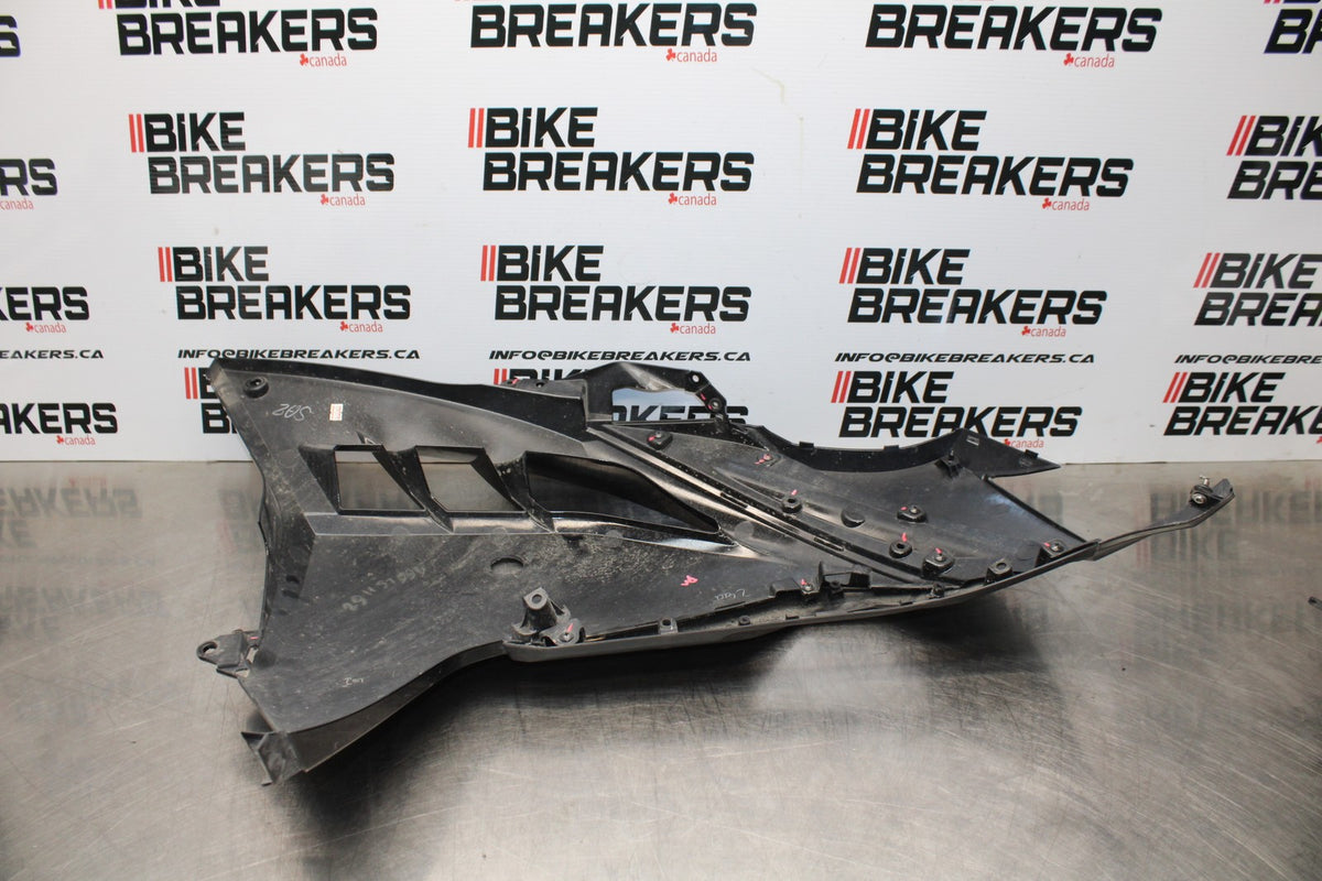 13-17 KAWASAKI NINJA 300 EX300 ABS LEFT MID UPPER SIDE FAIRING COWL BB187