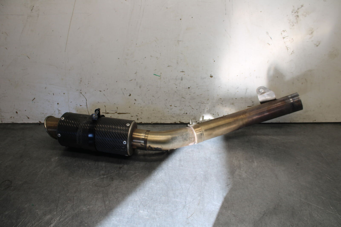 09-12 KAWASAKI NINJA ZX6R EXHAUST PIPE MUFFLER SLIP ON CAN SILENCER BB698