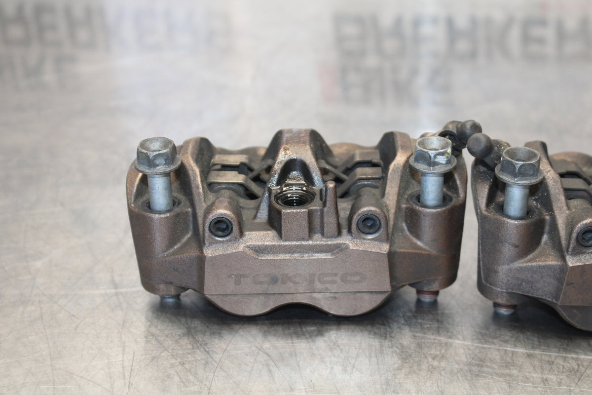 12-16 HONDA CBR1000RR RIGHT LEFT FRONT BRAKE CALIPER SET PAIR CALIPERS BB157