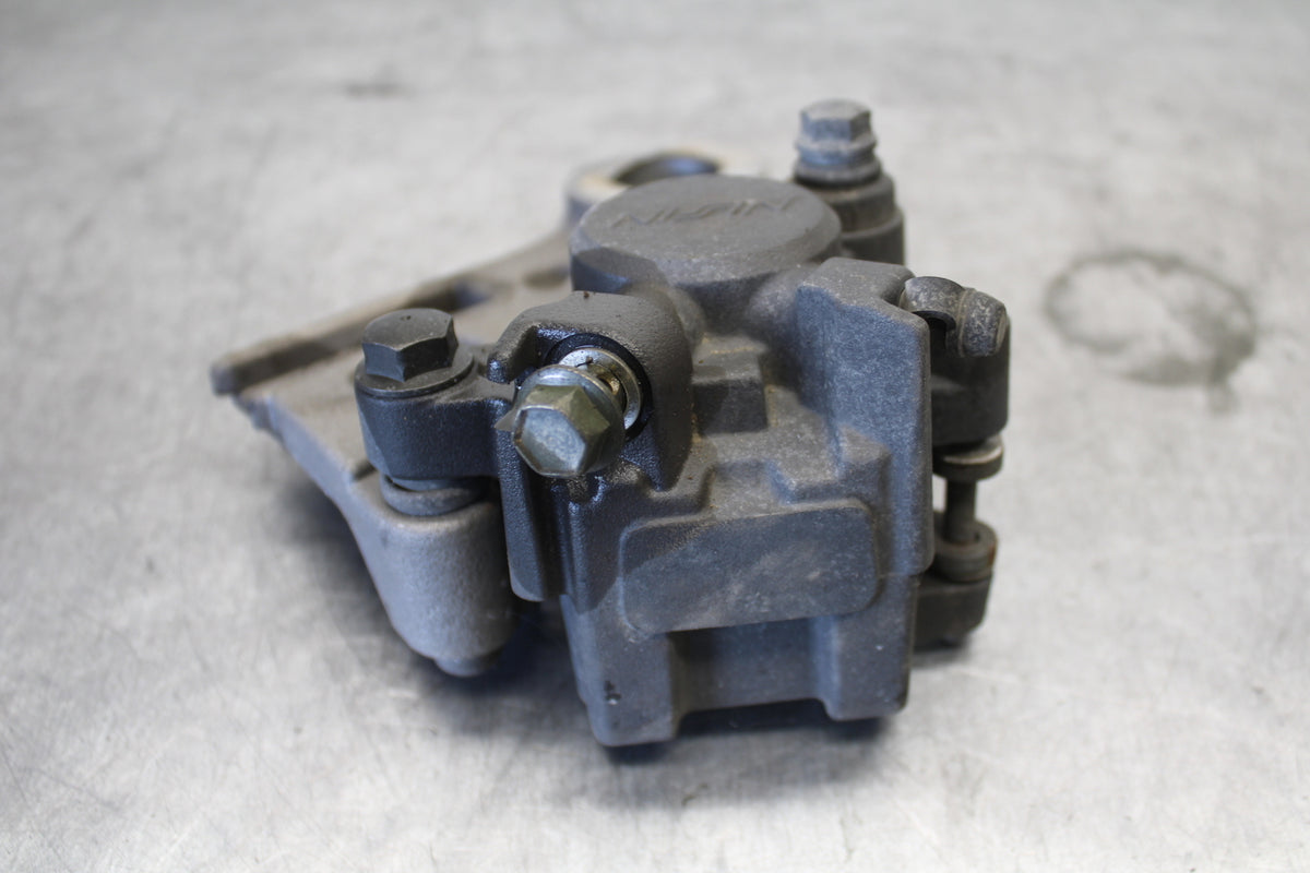 07-09 YAMAHA FZ6 REAR BACK BRAKE CALIPER W MOUNT BRACKET BB713