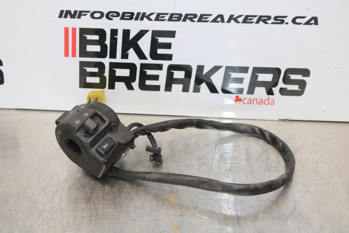 04-09 SUZUKI GS500F LEFT CLIP ON HANDLE HORN SIGNALS SWITCH SWITCHES BB165