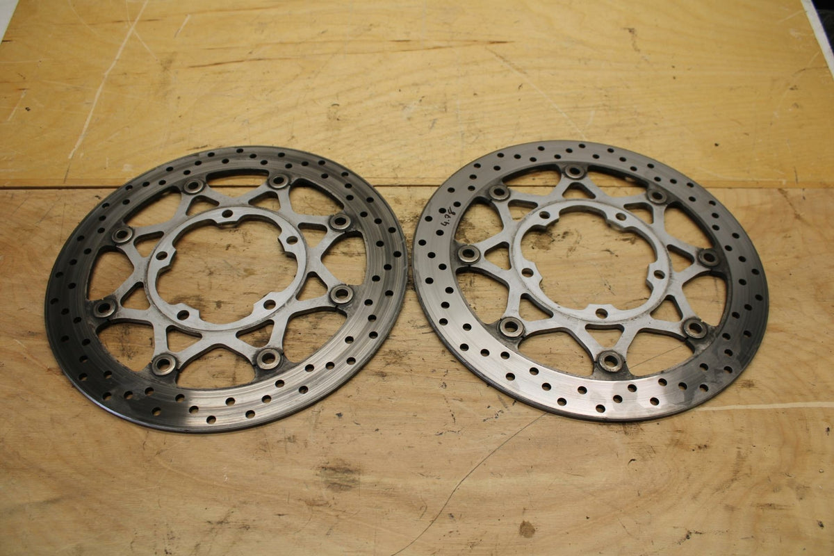 09-10 SUZUKI BOULEVARD M109R FRONT LEFT RIGHT BRAKE ROTORS DISCS BB318