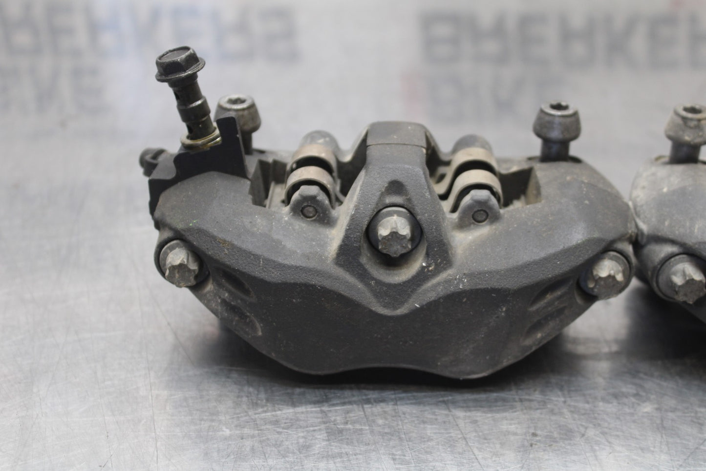 07-08 KAWASAKI NINJA ZX6R RIGHT LEFT FRONT BRAKE CALIPER SET PAIR CALIPERS BB203