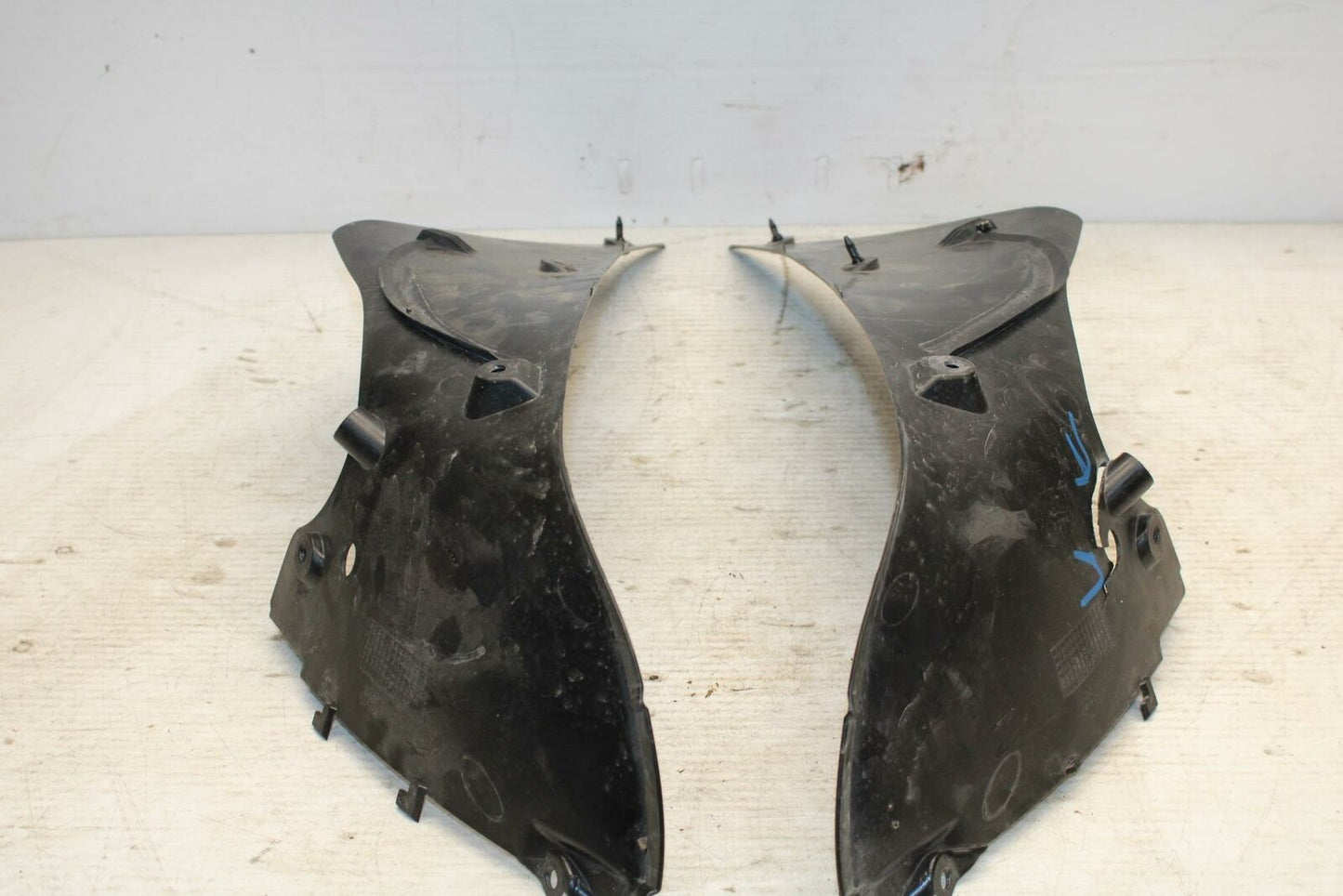 13-18 KAWASAKI NINJA ZX6R RIGHT LEFT INNER FAIRINGS COWLS PANELS TRIMS BB304