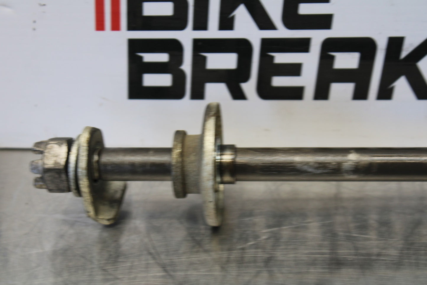 08-18 KAWASAKI KLR650 REAR AXLE BACK WHEEL RIM PIVOT BOLT AXEL BB183