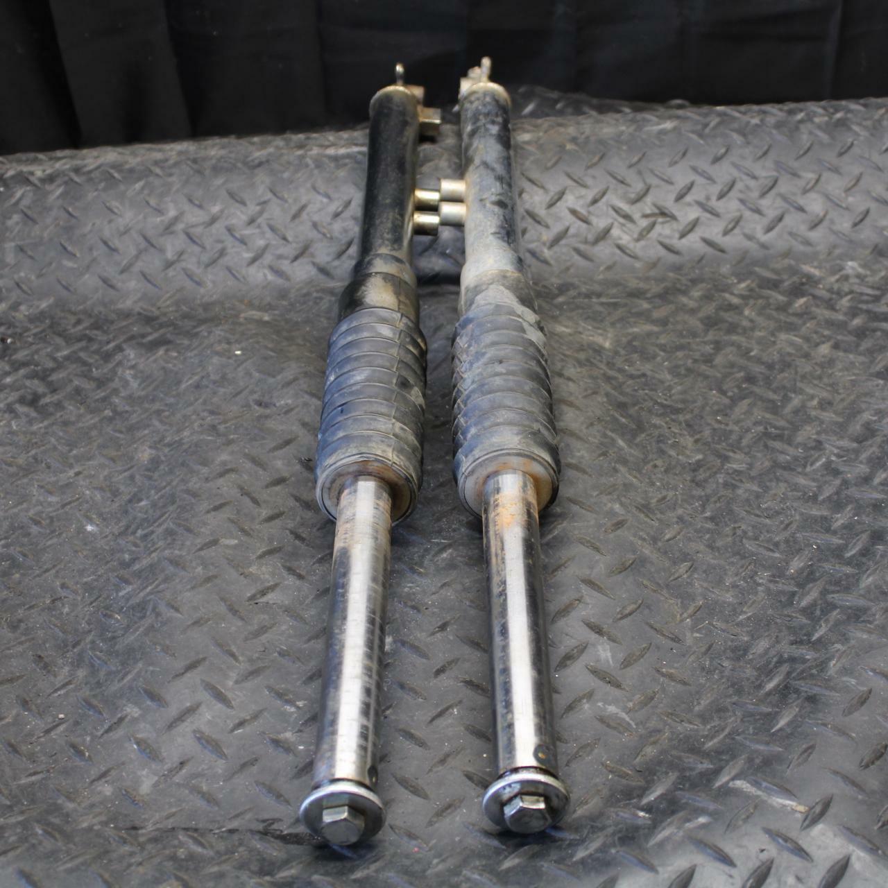 71 YAMAHA L5 RIGHT LEFT FRONT SUSPENSION FORKS SHOCKS BB230
