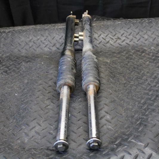 71 YAMAHA L5 RIGHT LEFT FRONT SUSPENSION FORKS SHOCKS BB230