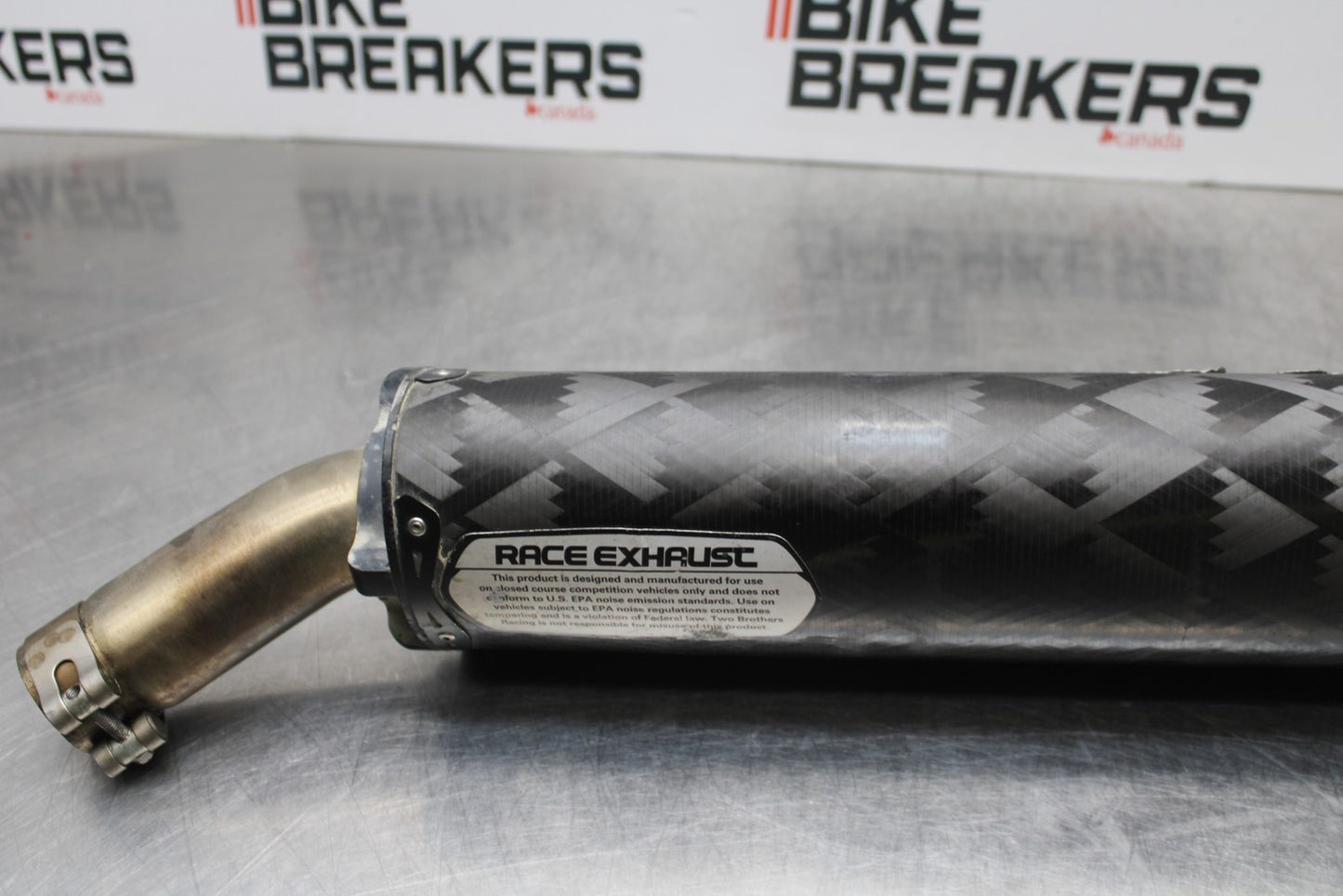 11-22 SUZUKI GSXR 600  TWO BROTHERS EXHAUST PIPE MUFFLER SLIP ON SILENCER BB193