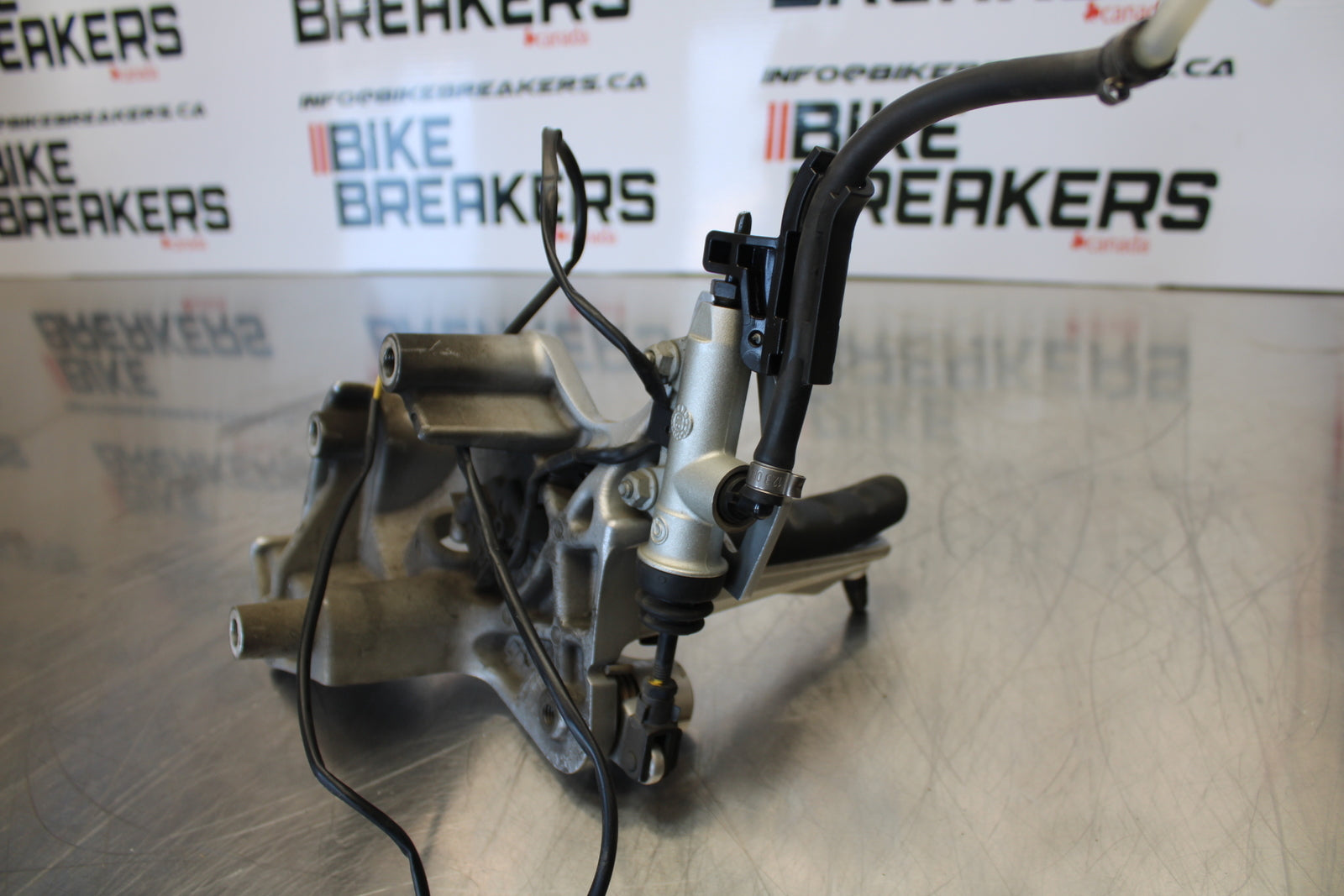 06-12 BMW F800ST RIGHT REARSET REAR SET DRIVER FOOT PEG REST STOP BB144