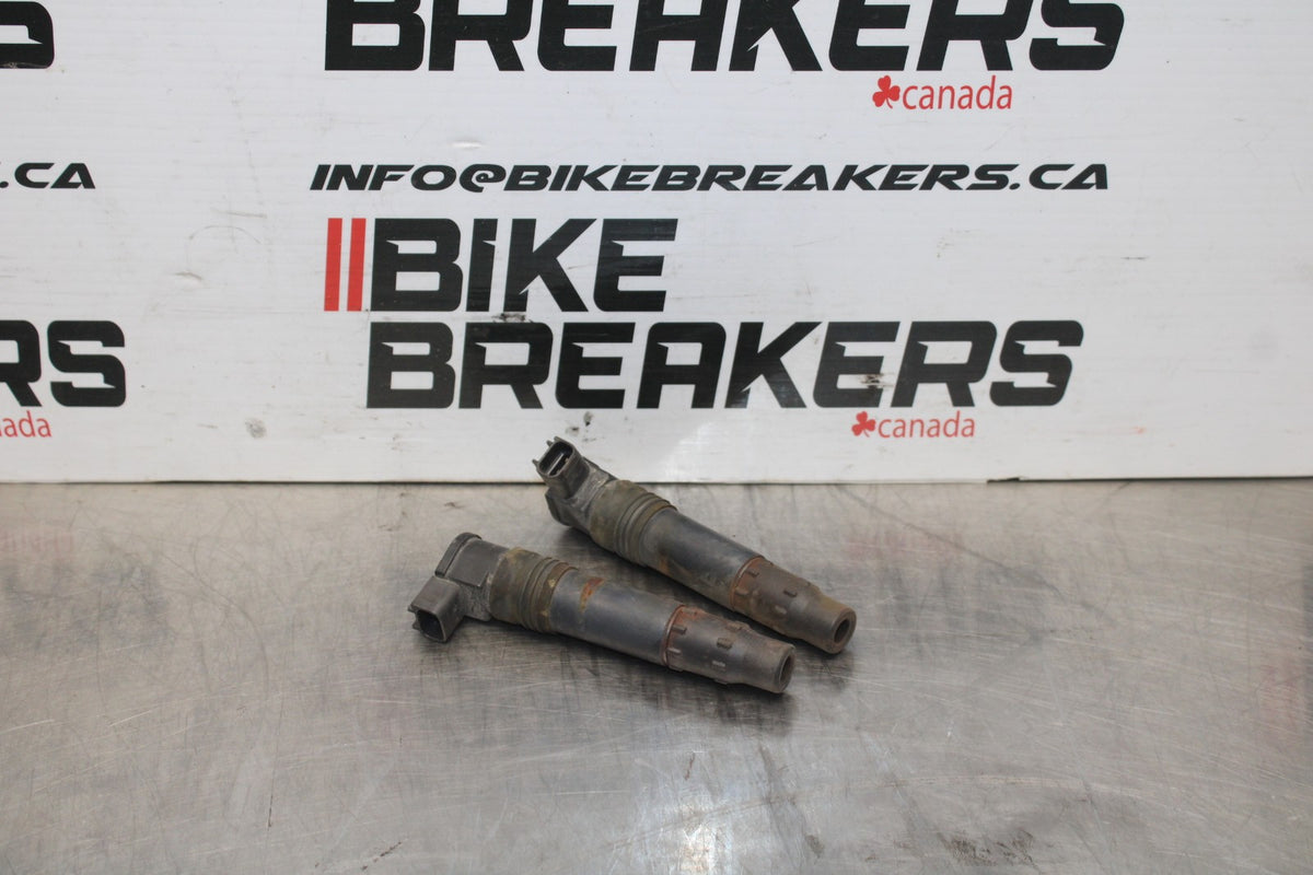 08 KAWASAKI NINJA 650 EX650 IGNITION COILS COIL SPARK PLUG CAPS BB797