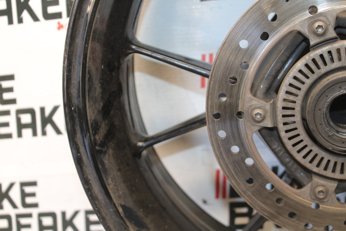 10-11 BMW S1000RR REAR WHEEL BACK RIM & ROTOR BB941