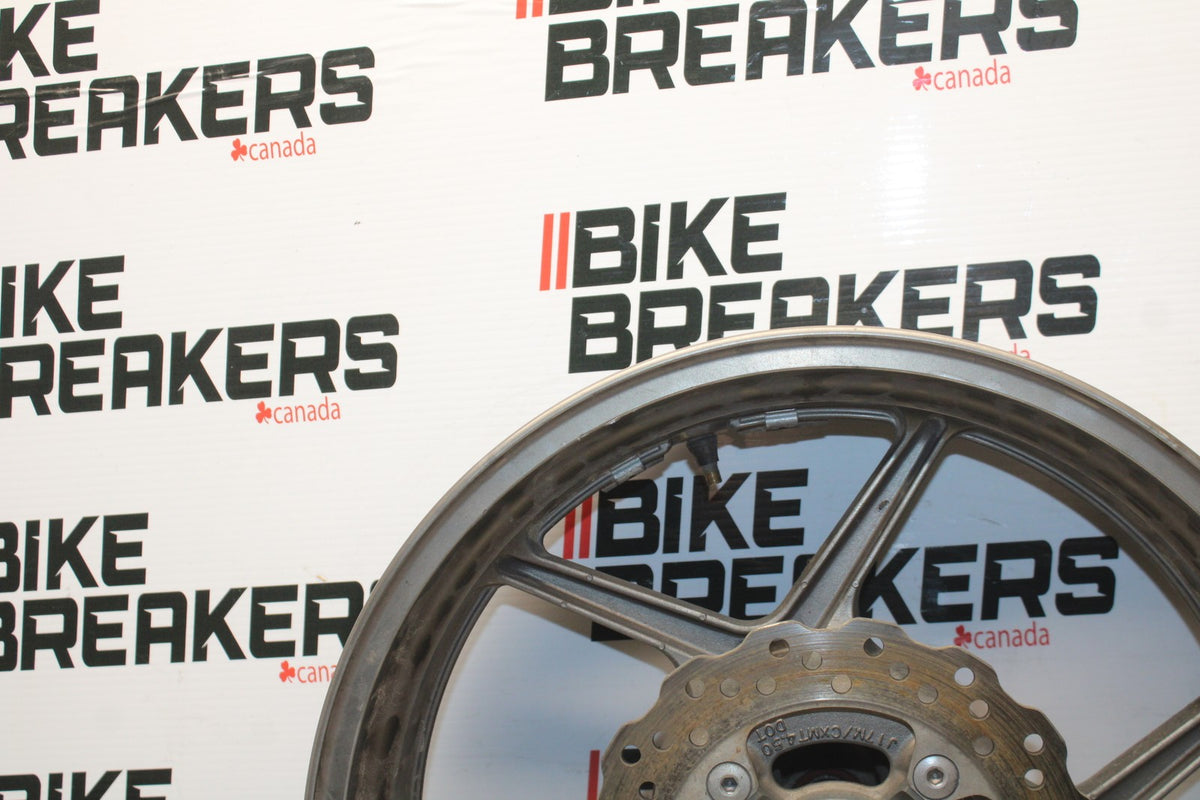 06 KAWASAKI NINJA 650 EX650 REAR WHEEL BACK RIM & ROTOR BB823