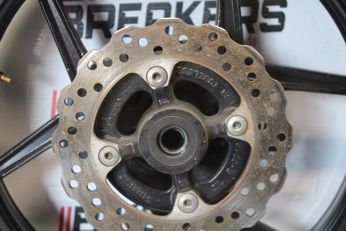 08 KAWASAKI NINJA ZX10R REAR WHEEL BACK RIM & ROTOR BB902