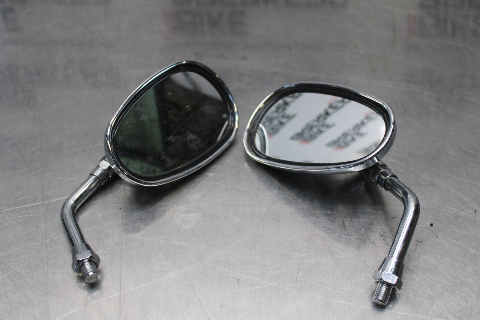 03-08 KAWASAKI VULCAN 1600 REAR VIEW MIRROR SET PAIR MIRRORS BB196