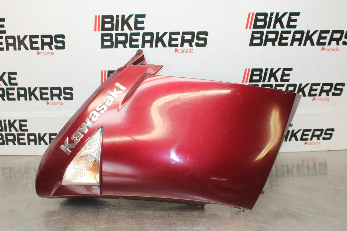 09 KAWASAKI CONCOURS 14 ZG1400B LEFT MID UPPER SIDE FAIRING COWL BB875