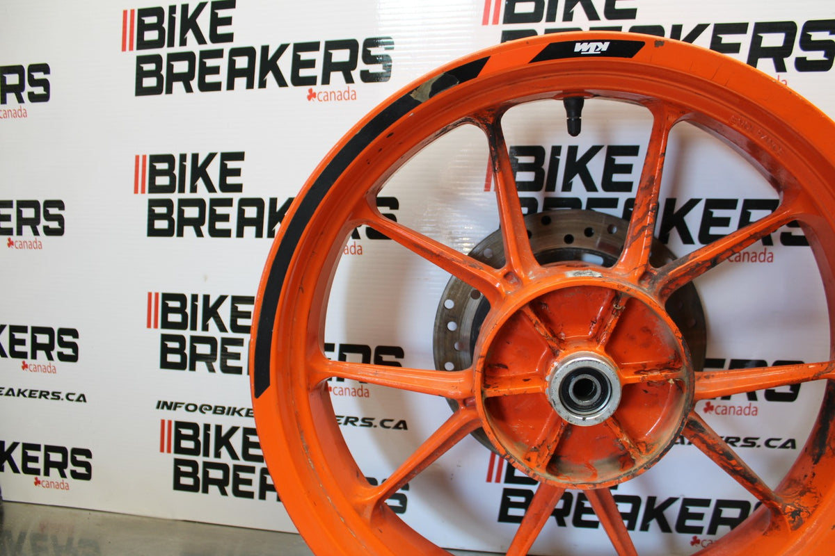 17-22 KTM 390 DUKE REAR WHEEL BACK RIM & ROTOR  BB180
