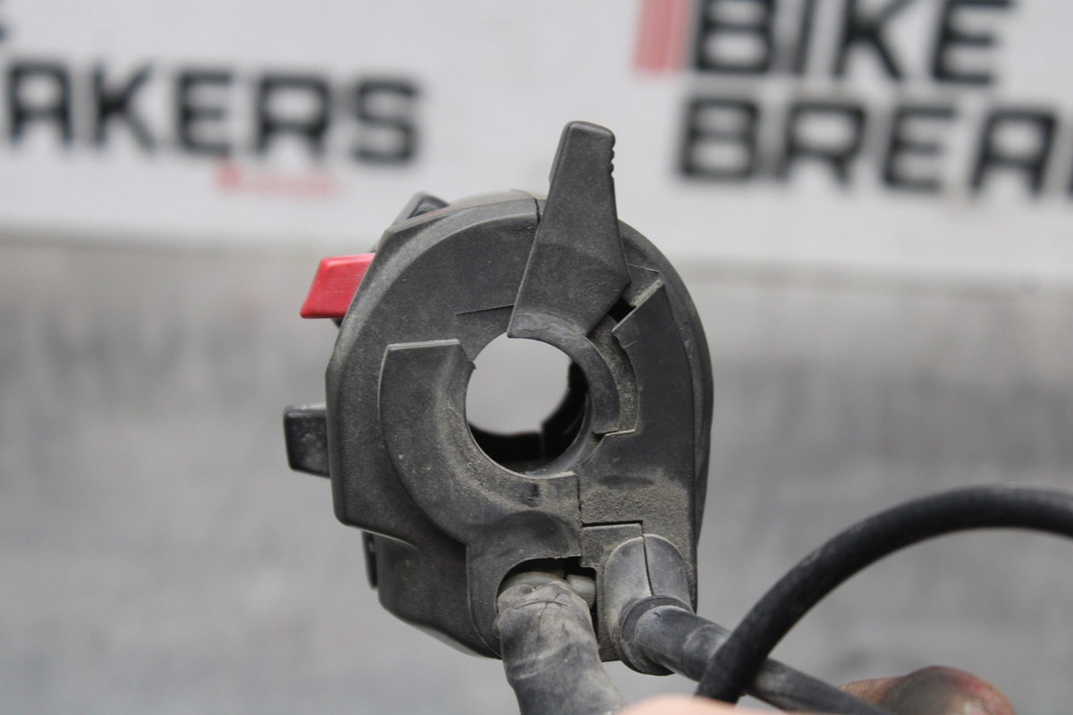 98 KAWASAKI NINJA ZX6 LEFT CLIP ON HORN SIGNALS SWITCH & CHOKE CABLE BB870