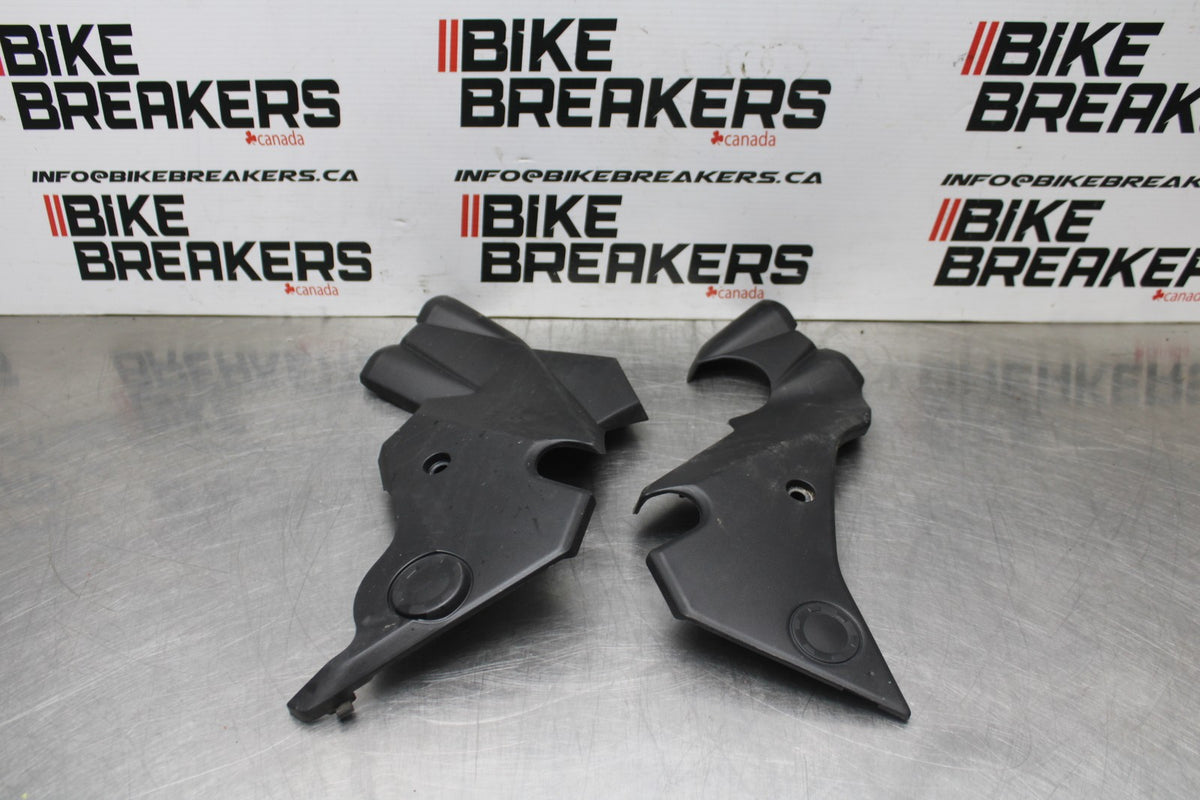 12-16 KAWASAKI NINJA 650 EX650F ABS RIGHT LEFT FRAME MID COVERS COWLS BB860