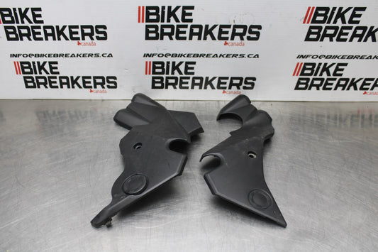 12-16 KAWASAKI NINJA 650 EX650F ABS RIGHT LEFT FRAME MID COVERS COWLS BB860