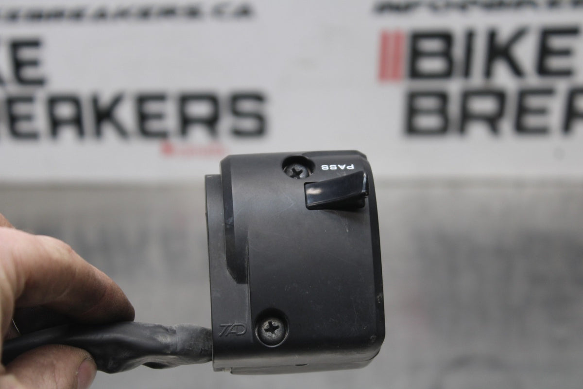 13 KAWASAKI NINJA 650 EX650F ABS LEFT CLIP ON HANDLE HORN SIGNALS SWITCH BB828