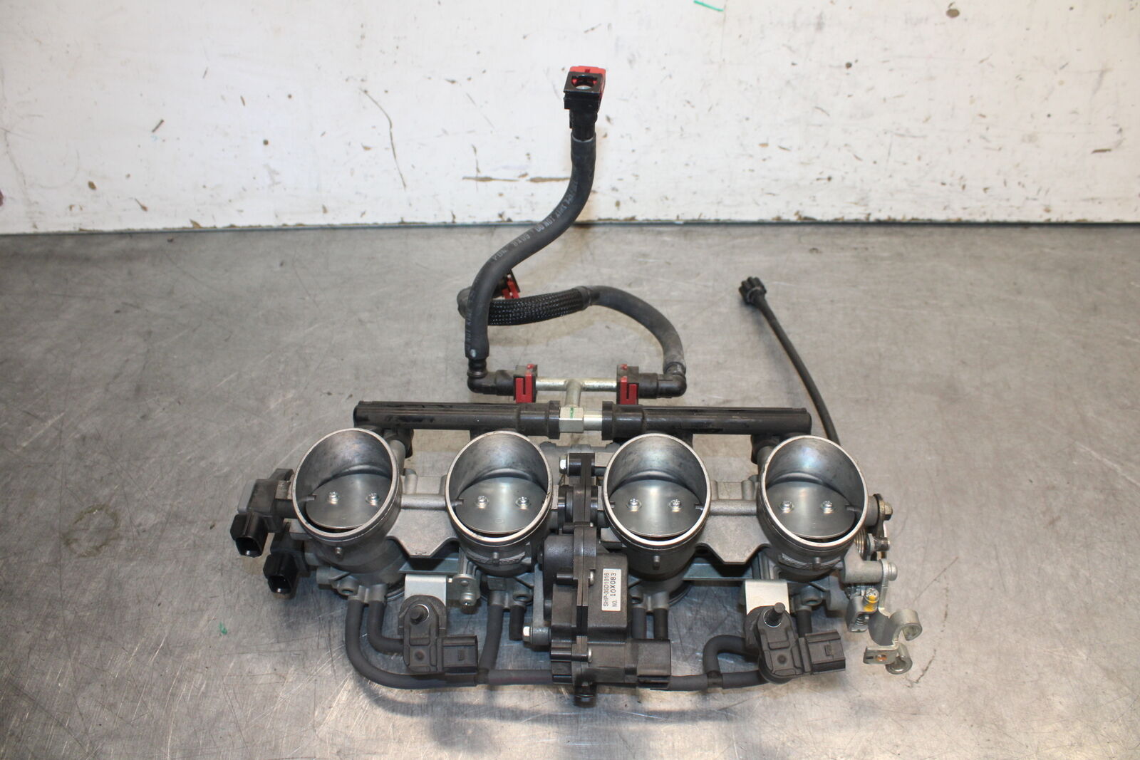 09-12 KAWASAKI NINJA ZX6R MAIN FUEL INJECTORS / THROTTLE BODIES 16163-0128 BB698