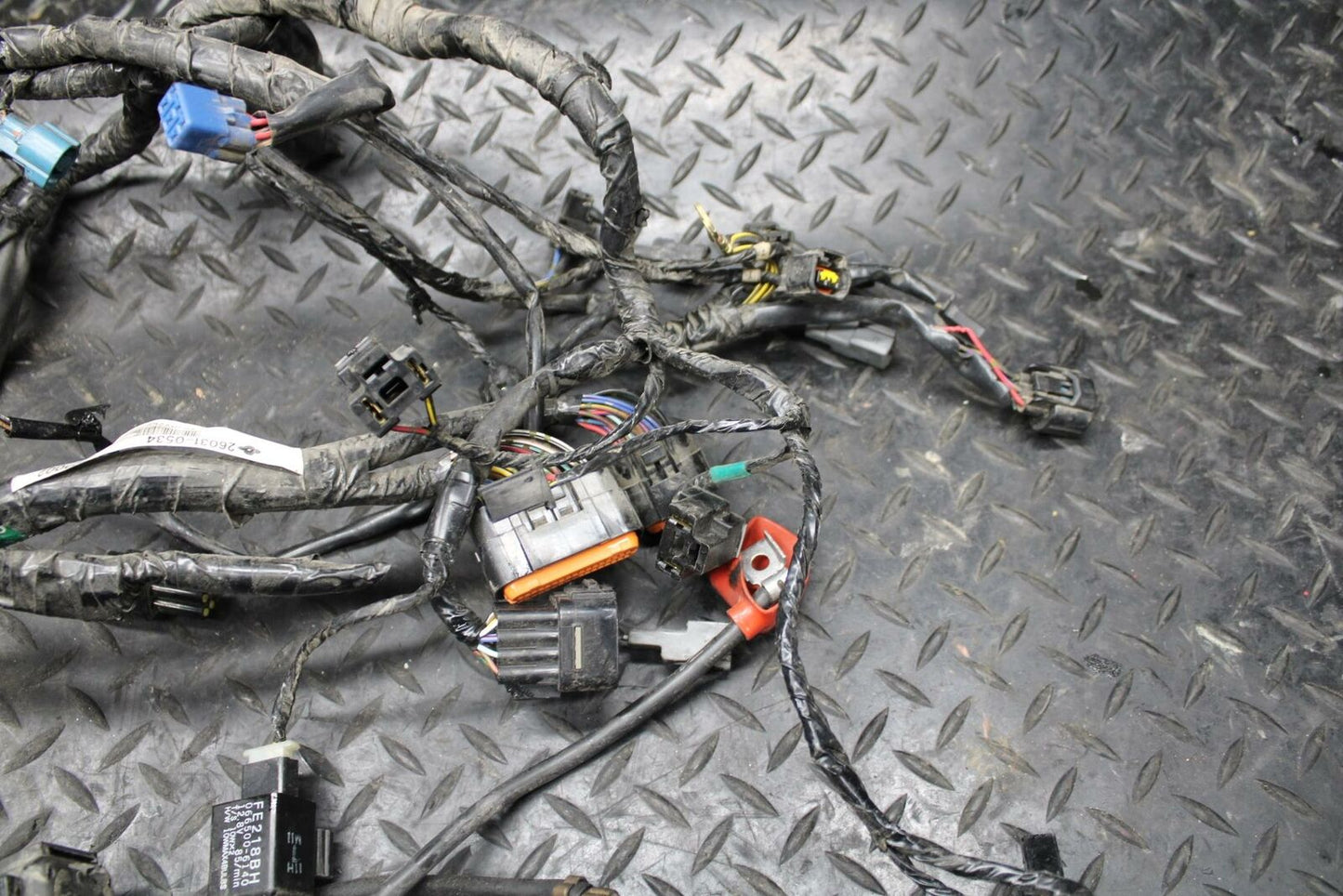 07-09 KAWASAKI VERSYS 650 MAIN ENGINE WIRING HARNESS MOTOR WIRE LOOM BB206