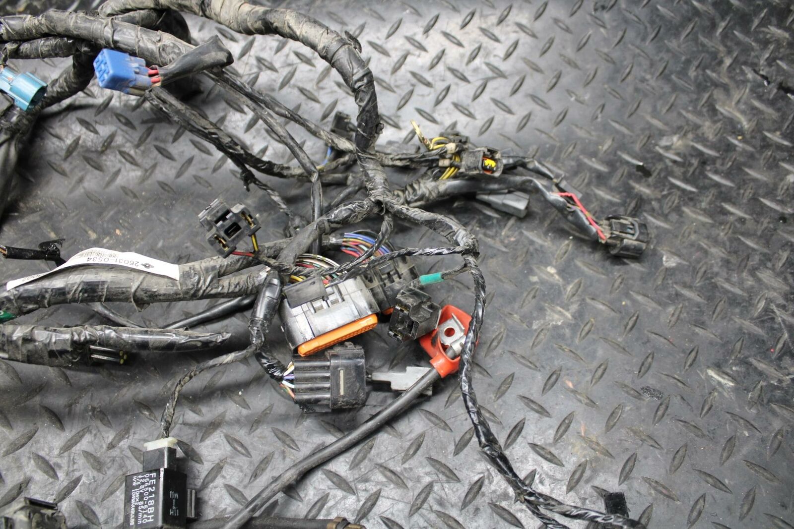 07-09 KAWASAKI VERSYS 650 MAIN ENGINE WIRING HARNESS MOTOR WIRE LOOM BB206