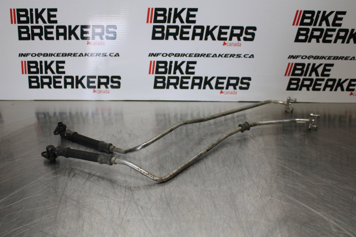 98-05 HONDA SUPER HAWK 1000 VTR1000F ENGINE MOTOR OIL COOLER HOSES BB152