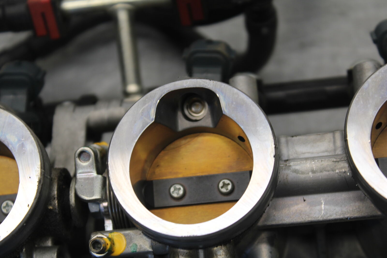 09-12 KAWASAKI NINJA ZX6R MAIN FUEL INJECTORS / THROTTLE BODIES 16163-0128 BB698