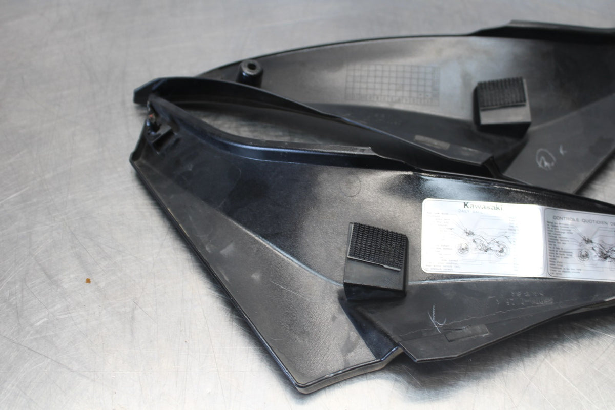 08 KAWASAKI NINJA ZX10R RIGHT LEFT FRONT SIDE SEAT PANELS COWLS FAIRINGS  BB902