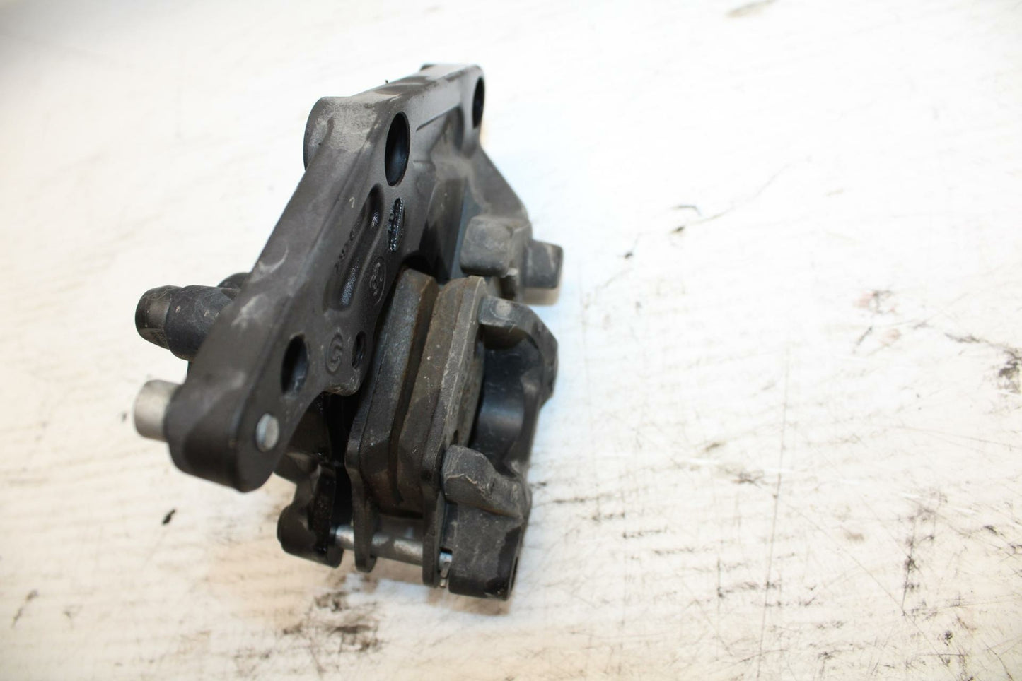 06-12 BMW F800ST REAR BACK BRAKE CALIPER W MOUNT BRACKET BB291