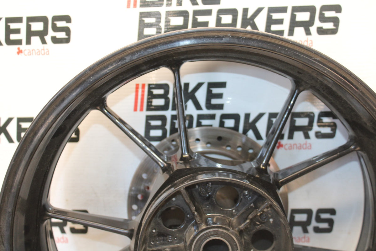 10-11 BMW S1000RR REAR WHEEL BACK RIM & ROTOR BB941