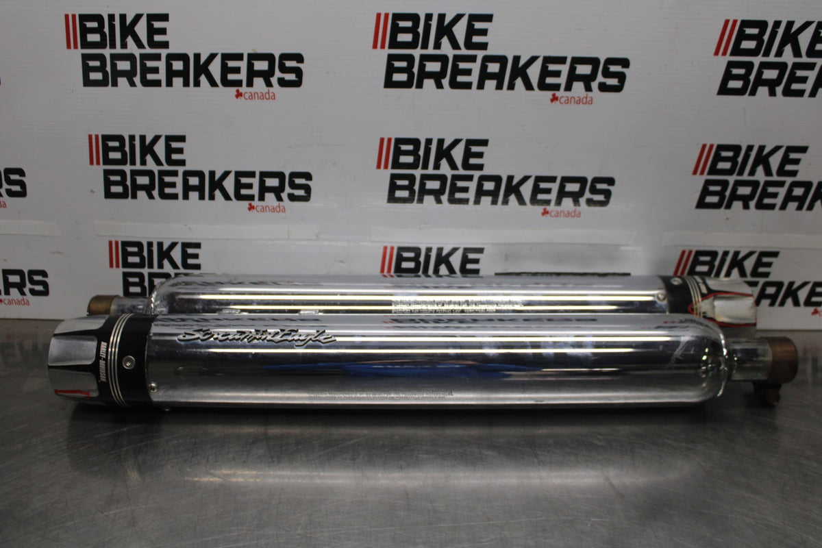 14 HARLEY-DAVIDSON STREET GLIDE SCREAMING EAGLE EXHAUST MUFFLER PIPES SET BB880