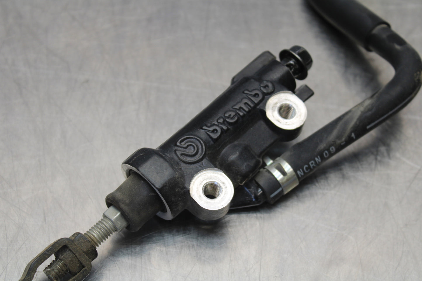 09-15 YAMAHA FZ6R REAR BACK BRAKE MASTER CYLINDER W RESERVOIR BB161