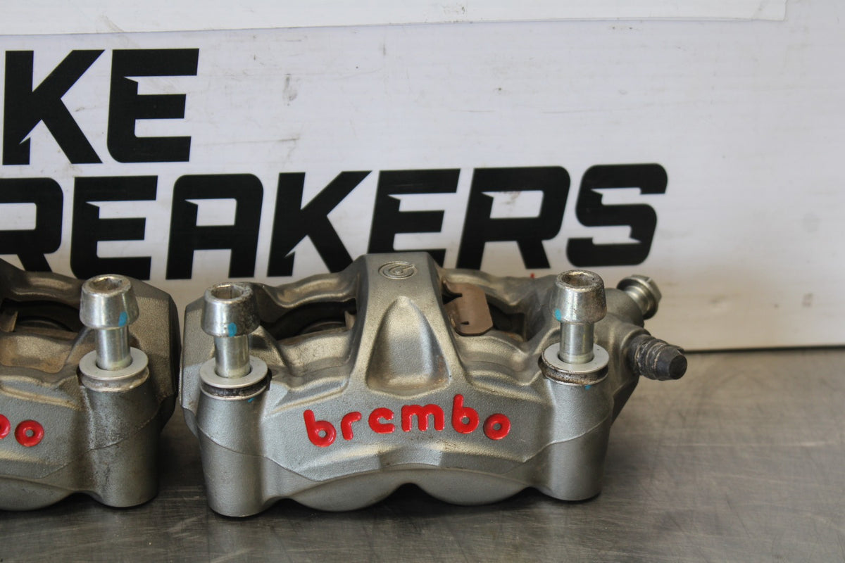 24 APRILIA TUONO V4 1100 FACTORY ABS FRONT BRAKE CALIPER SET PAIR BB887