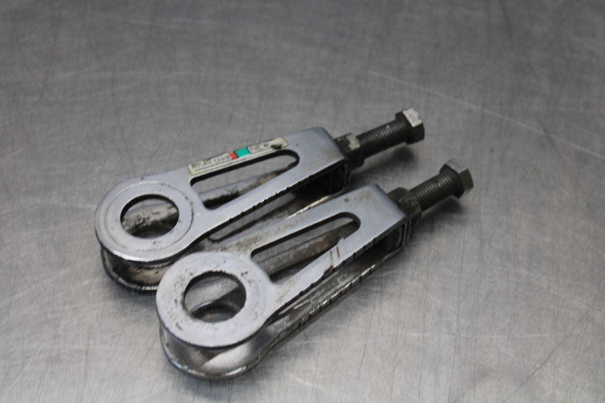84 HONDA INTERCEPTOR 1000 VF1000F CHAIN TENSIONER ADJUSTMENT BRACKETS BB878
