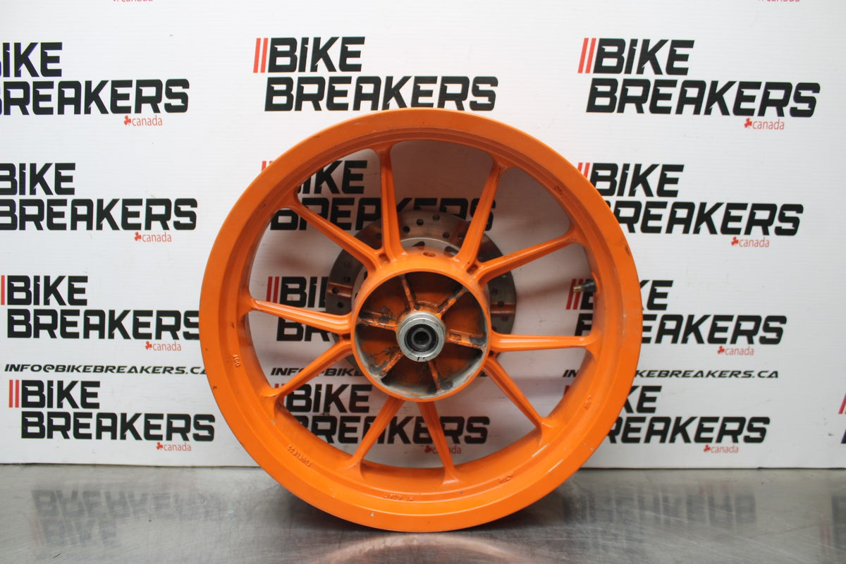 13-16 KTM 390 DUKE REAR WHEEL BACK RIM & ROTOR BB815