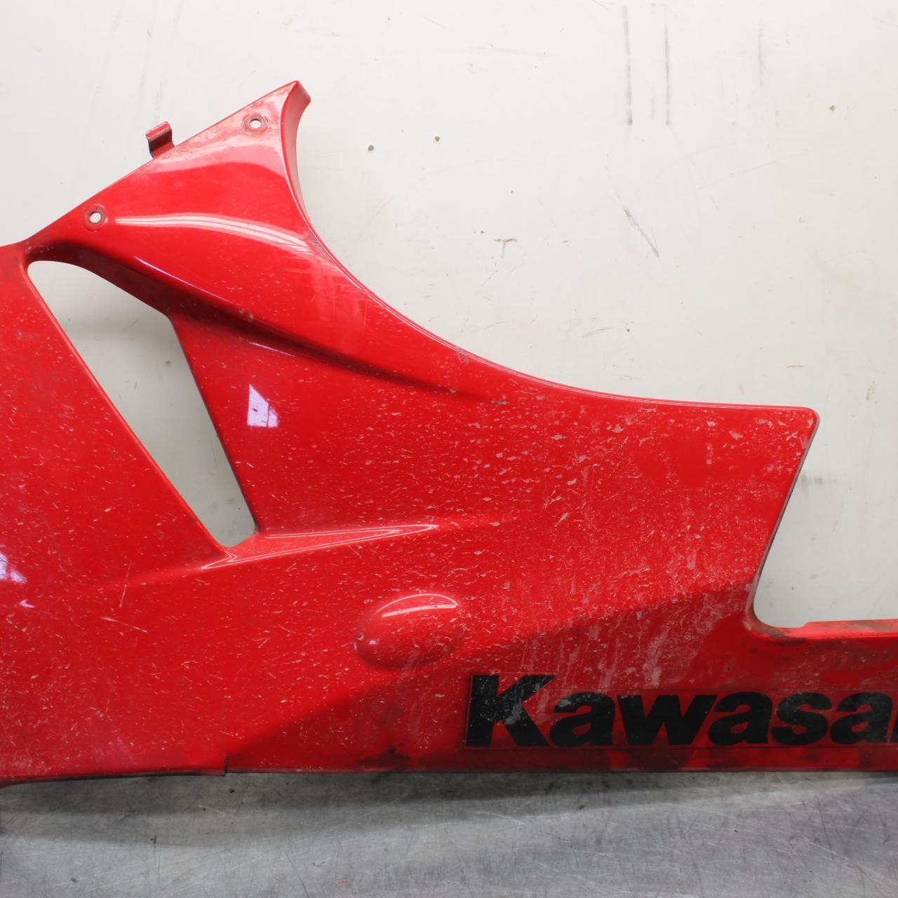 09-12 KAWASAKI NINJA ZX6R LEFT LOWER BOTTOM BELLY SIDE FAIRING COWL BB640